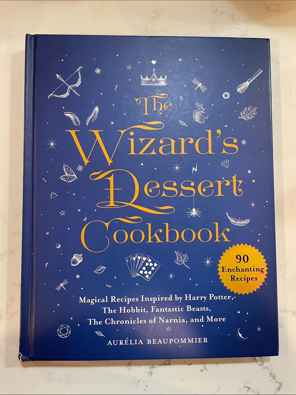 BRAND NEW The Wizard's Dessert Cookbook - Blue & Gold Hardcover